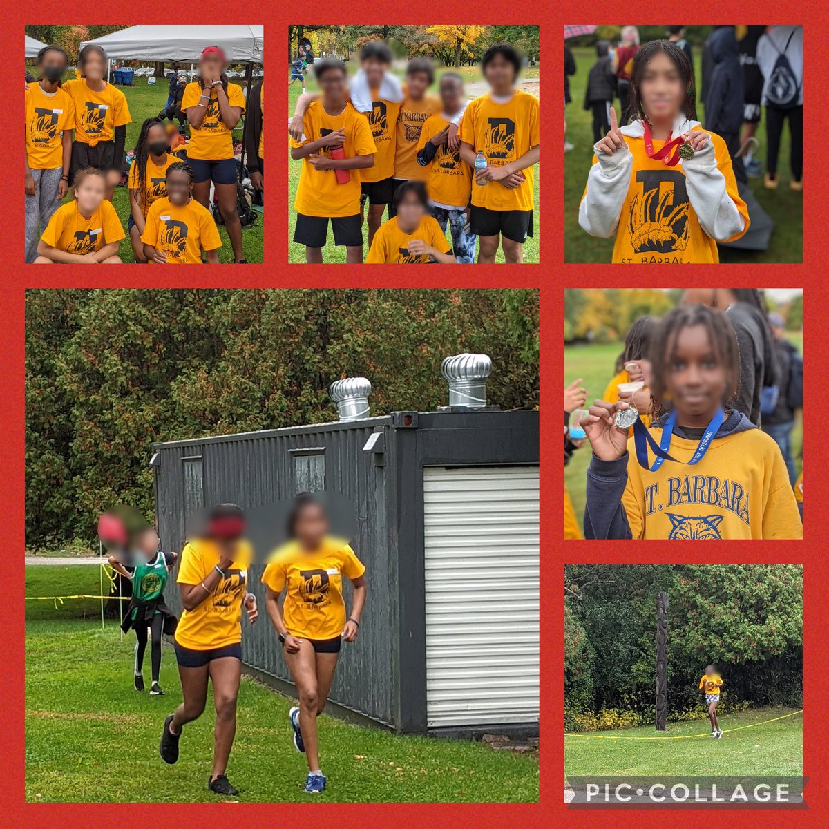 stbarbara_tcdsb's tweet photo. GO BOBCATS! We are so proud of you. A little ☔️rain couldn't stop any of you! You all made St.Barbara PROUD! Thank you to all the coaches who dedicated their time to  train the students for cross country! https://t.co/mFqmqjQApO