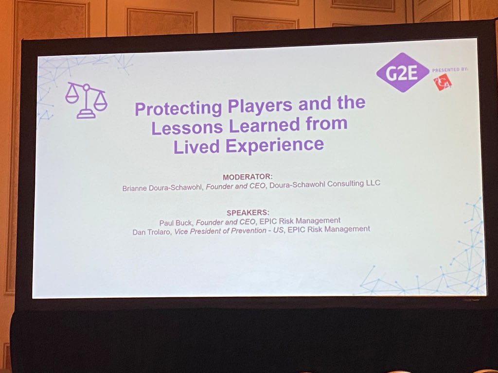 Busy week at <a href="/G2Eshows/">Global Gaming Expo</a> in Vegas. Whilst the scale of the gambling industry in 🇺🇸 is already mind blowing, it was good to see 3 full days of education sessions. Blown away by reaction to our LE session. >320m people in USA &amp; harm prevention efforts must be a priority.