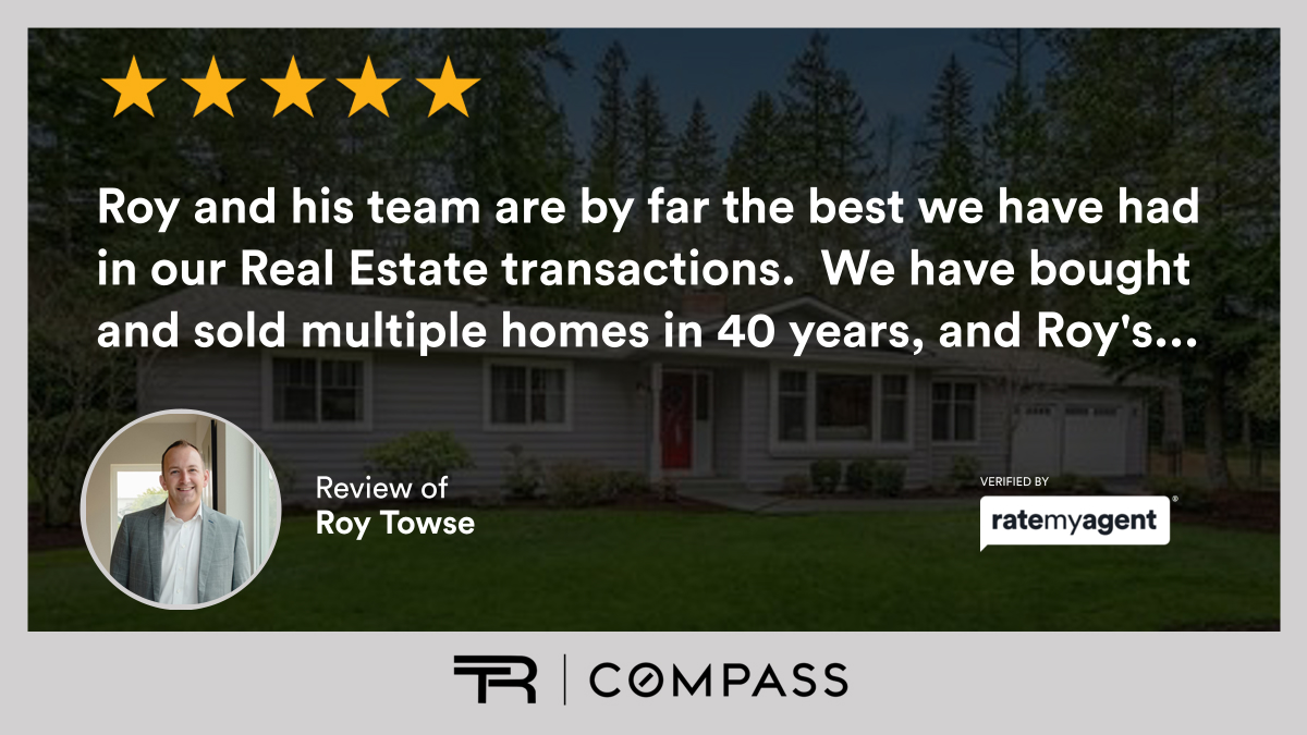roytowse's tweet photo. My latest RateMyAgent review in Sammamish
https://t.co/xOcsbQt23O

...
#ratemyagent #realestate #COMPASS https://t.co/LlirX0uyEH
