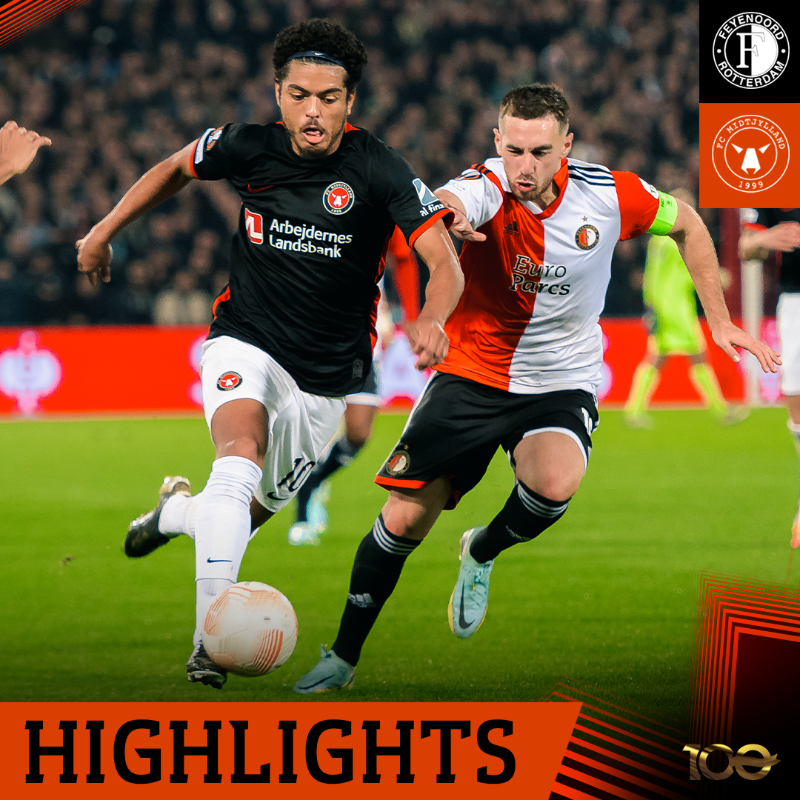 fcmidtjylland's tweet photo. Highlights fra braget på De Kuip 💥
#FEYFCM