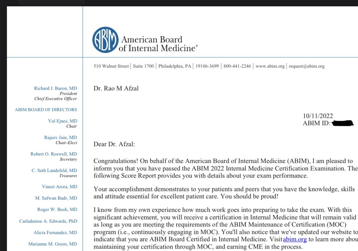 Board certified in Internal Medicine ALHAMDULLILAH✨Thank you <a href="/UPMCMercyIM/">UPMC Mercy Internal Medicine Residency</a> for the training and the opportunity. Looking forward to the next chapter!