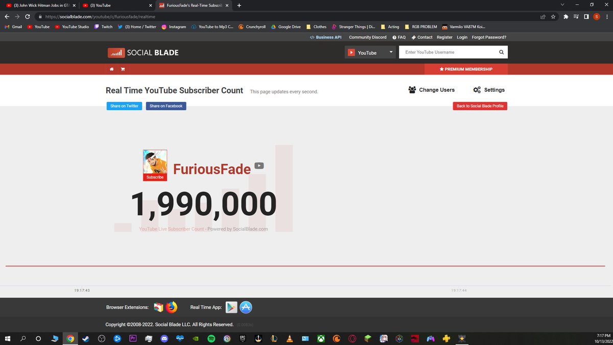ImSynoz's tweet photo. @furiousfade 10k away from 2M!!!! https://t.co/H2dG9k452i