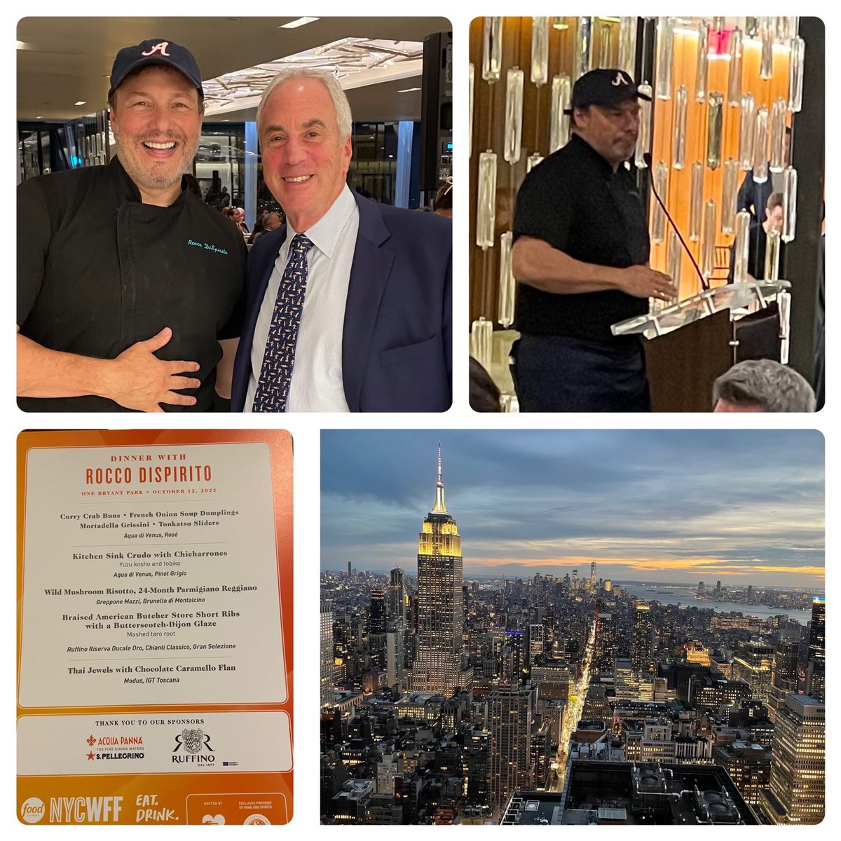Honored to host clients and teammates at our NY HQ on a beautiful night with my friend <a href="/roccodispirito/">Rocco DiSpirito</a>. <a href="/NYCWFF/">NYC Wine & Food Festival</a> event benefited <a href="/godslovenyc/">God's Love We Deliver</a> , a <a href="/BofA_News/">Bank of America News</a> community partner.  Great food and an extraordinarily worthy cause!