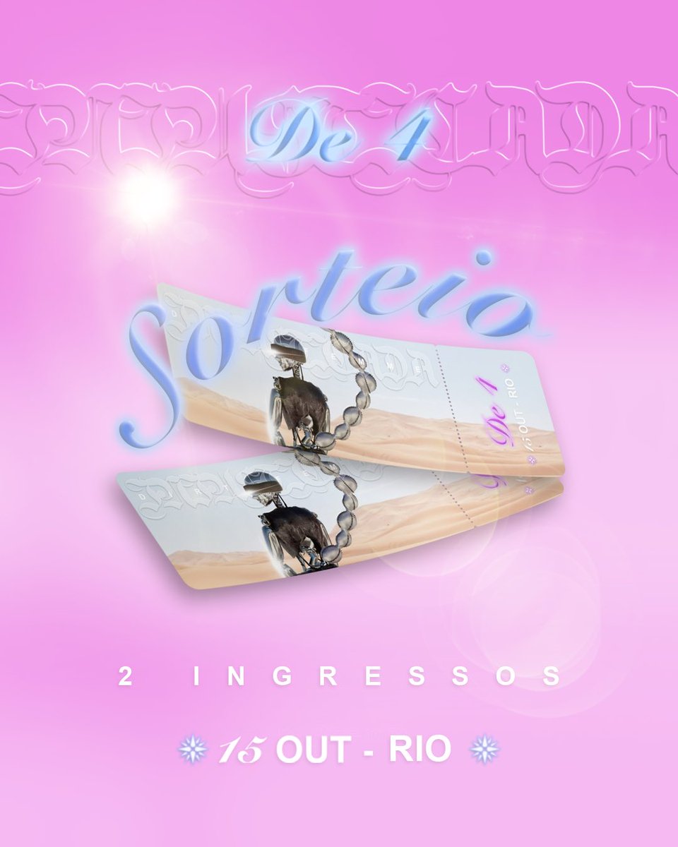🦂 SORTEIO DA INJUSTY 🦂

Valendo um par de ingressos pra INJUSTIÇADA DE 4 

Pra participar:
dá um RT, marca 3 amis nas replys e siga <a href="/festinjusticada/">injusty</a> no Twitter. 

O resultado sai no dia da festa, sábado, 15, às 15:00. Boa sorte! ✨ 

Ingressos: bit.ly/INJUS4ANOS