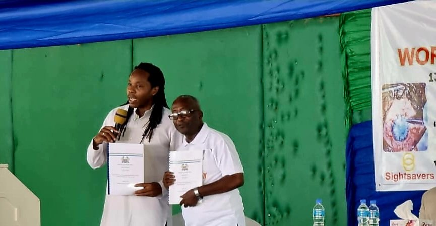 #SierraLeone's Ministry of Health launched the National Eye Health Policy today on #WorldSightDay. In the Ministry of Education, this is important not just as part of the Policy on Radical Inclusion, but it's about the welfare and learning of all kids. Dr Mustapha is a true champ