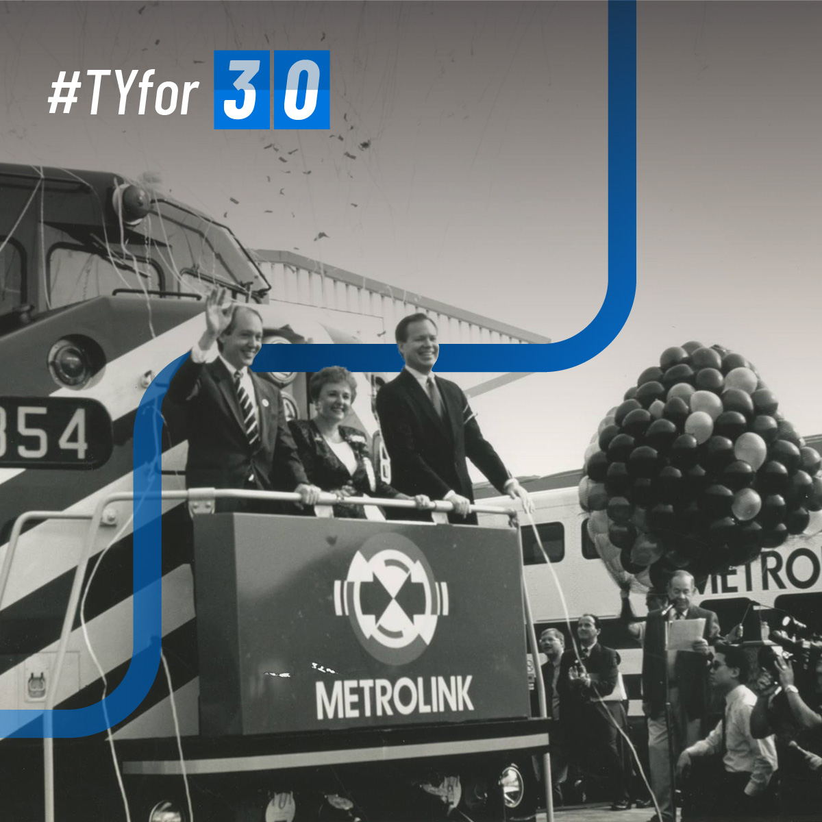 Metrolink's tweet image. Tomorrow's a big day for us...Cheers to the last day of being in our twenties!

#TYfor30 #takethetrain