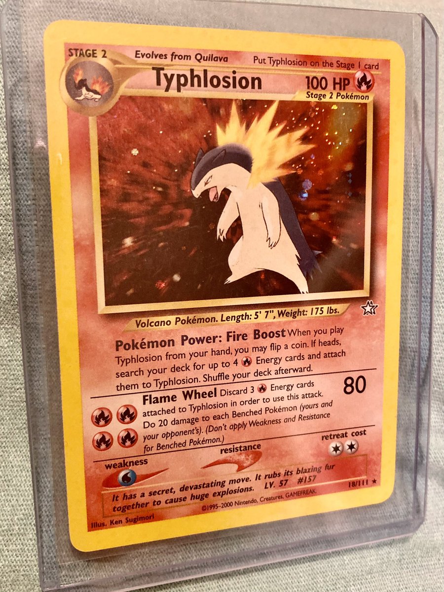 iamapokeMOM's tweet photo. Giving away a few Pokemon cards, just because... 🙂

There will be 5 winners on 5 separate posts, so you can enter for the ones you're most interested in.

✅Like
✅Retweet
✅Follow 

Winners announced 10/21/22

★ Typhlosion - Neo Genesis - 18/111
#Pokemon #Giveaway https://t.co/SOSsZuhVmK