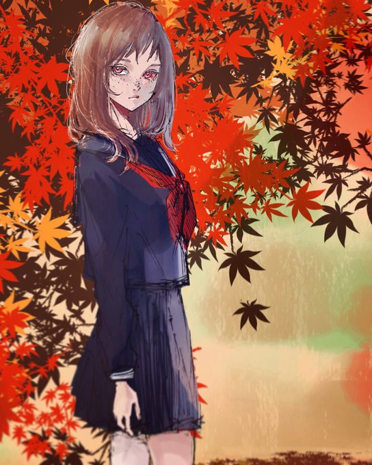 「茶髪 紅葉」のTwitter画像/イラスト(新着)｜5ページ目