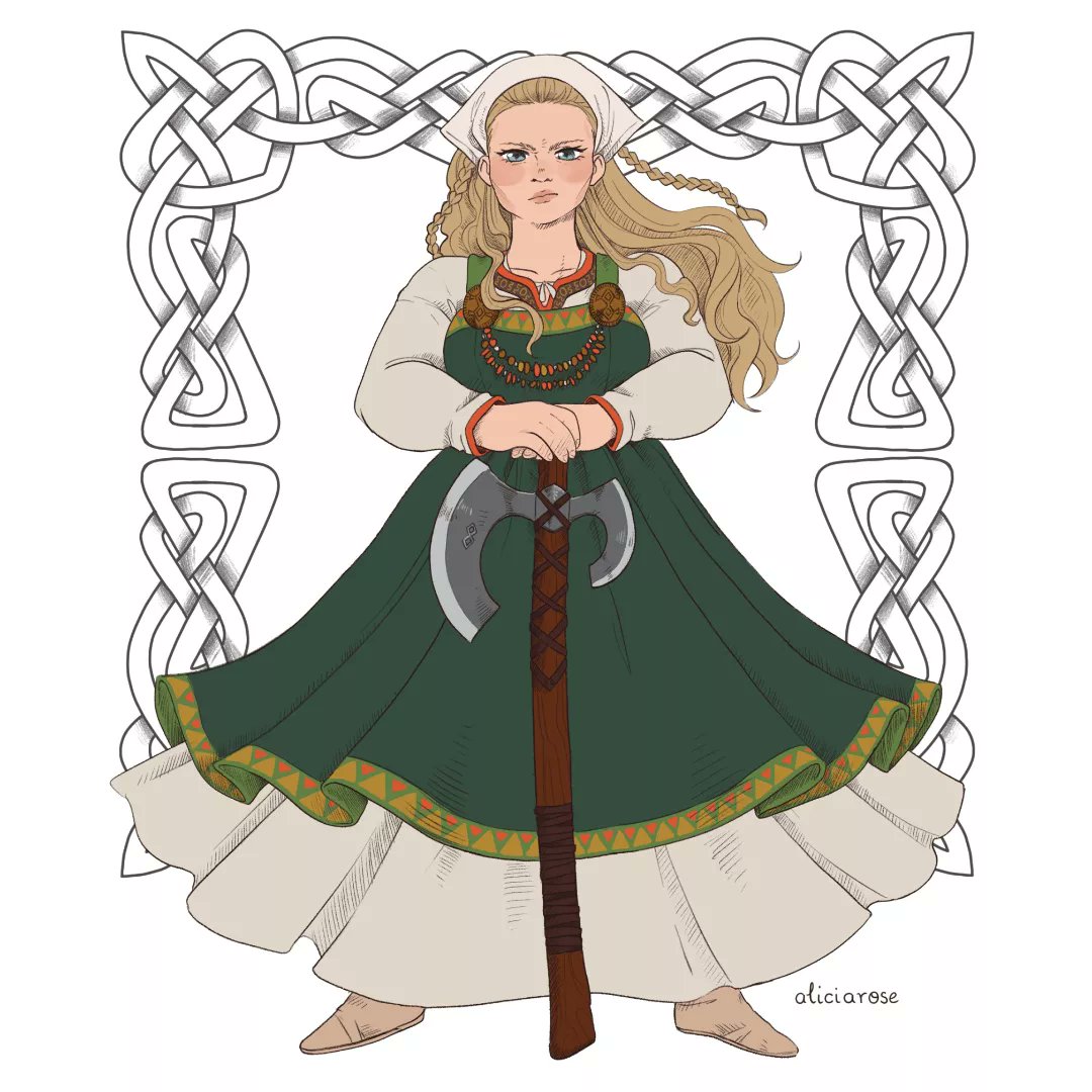 「Maidens with Swords - Vikings 」|🌼 Alicia 🌻のイラスト