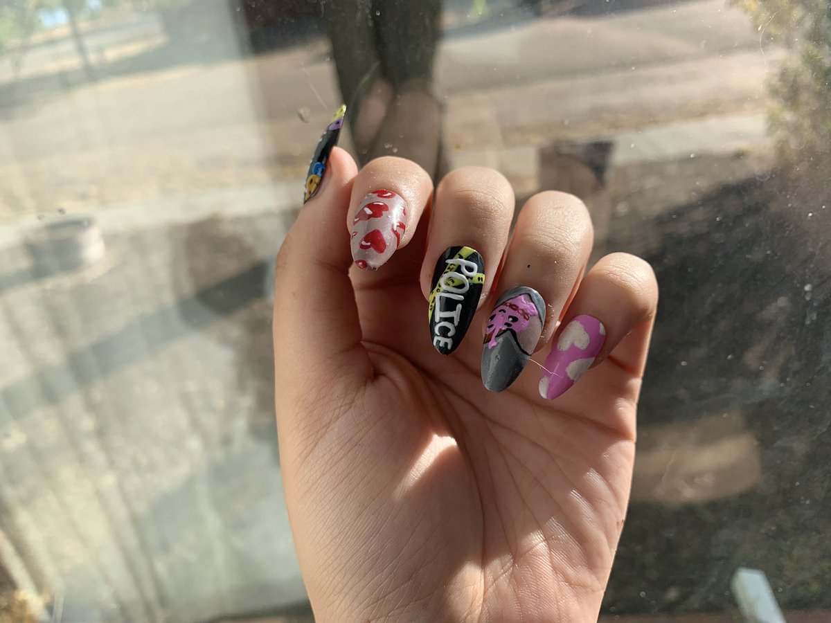 KPhongpradith's tweet photo. New Case 143 by stray kids inspired press on nails now available in my shop! #etsy #etsyshop #StrayKids15thWin #straykids #StrayKidsComeback #straykids143 #KPOP #StrayKids14thWin #Straykidsfanart https://t.co/vqPN97Gu27