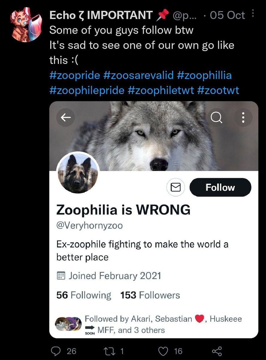zoophileL's tweet photo. Maybe take it as a hint that zoophilia is wrong https://t.co/OyVSLABheO