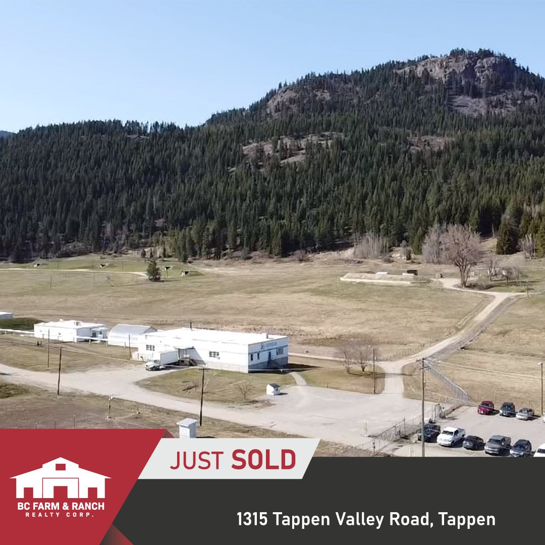 Congratulations to the Sellers!
1315 Tappen Valley Road, Tappen is now SOLD!

Contact us today to find out how we get your property SOLD.
bcfarmandranch.com/properties/131…

#bcfarmandranch #bcfarmandranchrealty #anotheronesold #GordonAikema #agribusiness #tappenBC