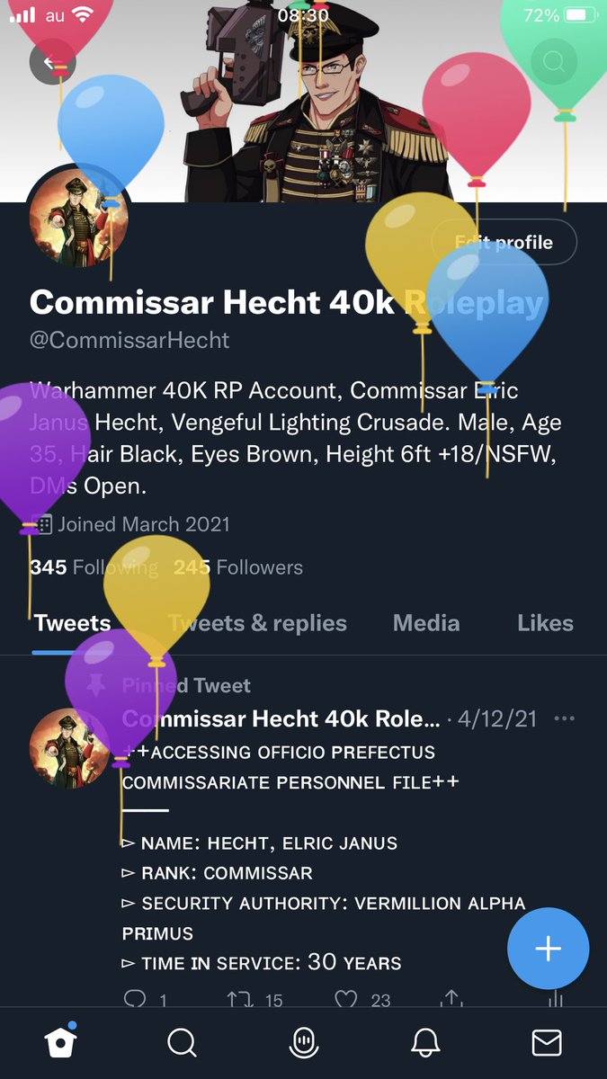 CommissarHecht's tweet image. (Going to do a special birthday prompt, I won’t be able to reply to the until later today, but I do hope you all get creative with them. Also his will probably the only time I will allow lewd on my TL. But I don’t mind wholesome either.)