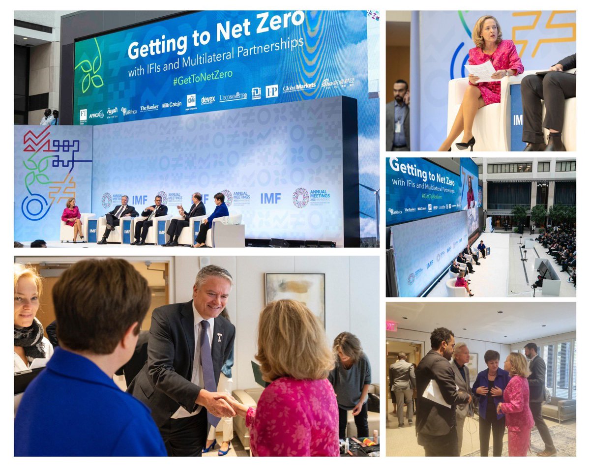 NadiaCalvino's tweet photo. I was happy to moderate the seminar #GetToNetZero @IMFNews with @Kgeorgieva @DavidMalpassWBG @MathiasCormann @AlokSharma_RDG @MfaEgypt.

➡️ Our actions today will shape the future. If we act together we’ll succeed in achieving our climate goals. 

#ClimateChange https://t.co/ehwymbGXfm