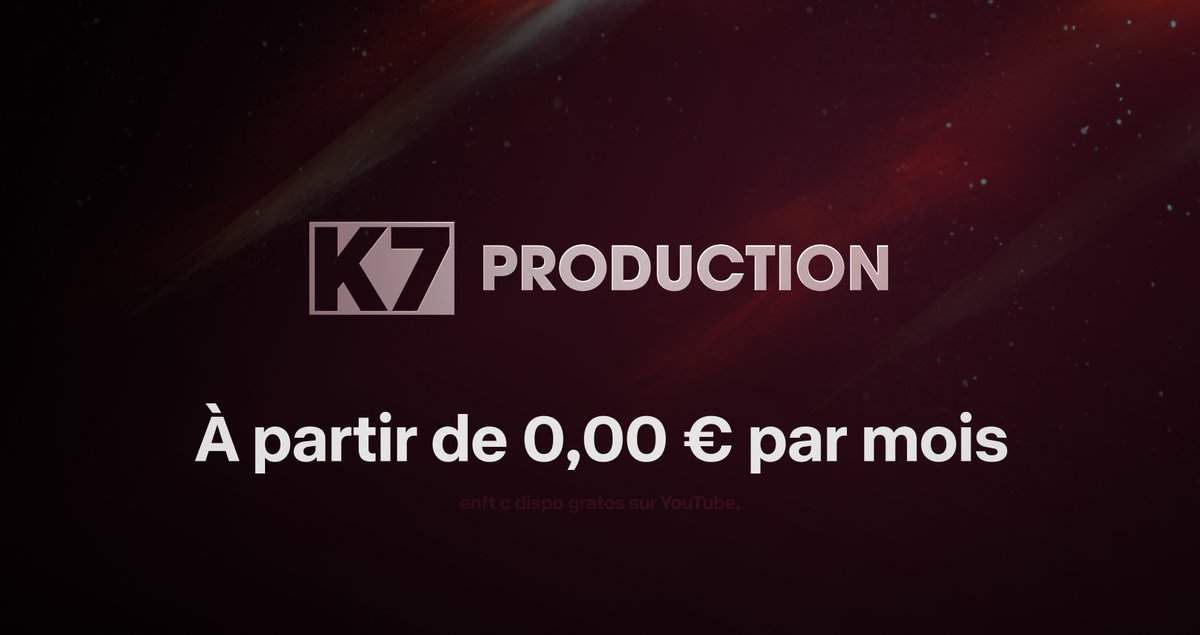 k7_production's tweet photo. @NetflixFR Nous c'est gratos perso : https://t.co/QAFCGgUPI3 https://t.co/rcvavoz8X4