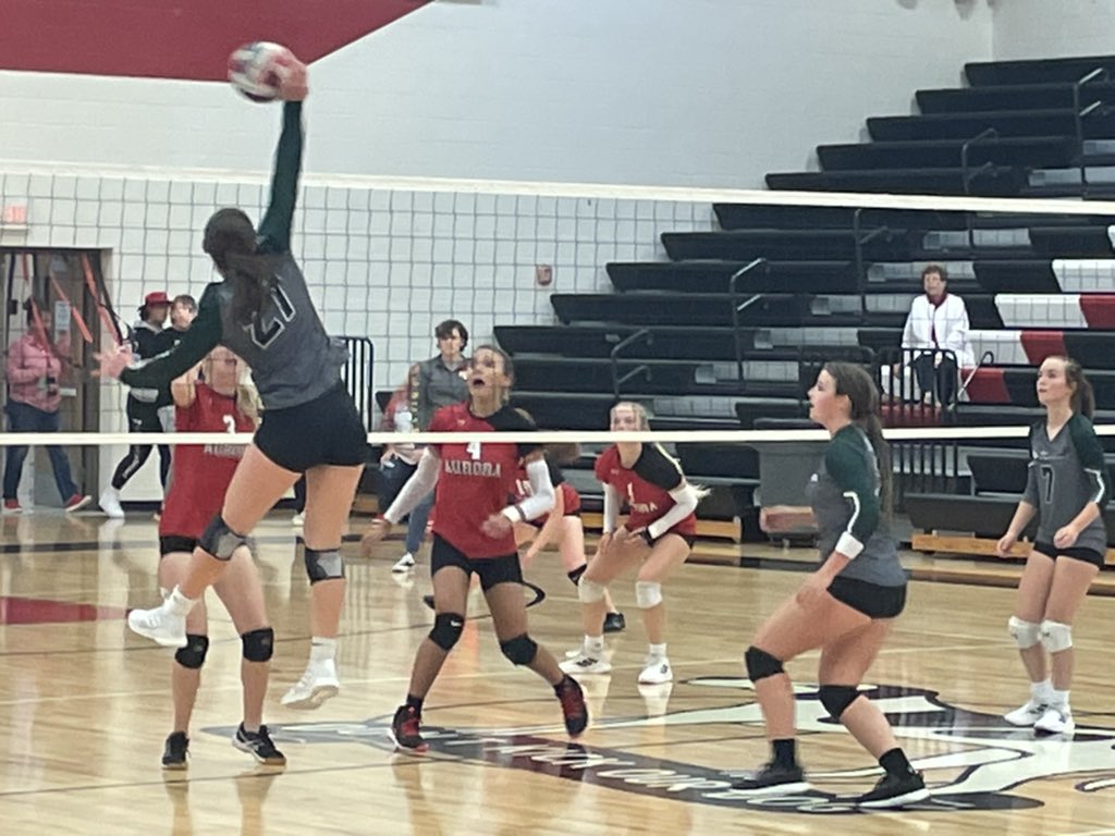 VB- JV defeats Aurora tonight!  Great job ladies! <a href="/bridgettschmutz/">Bridgett Schmutz</a>