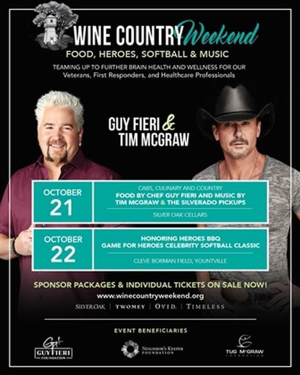 Guy Fieri Foundation (@guysfoundation) on Twitter photo You don’t want to miss this two-day fundraising event with Chef <a href="/GuyFieri/">Mayor Guy Fieri</a> and this remarkable lineup of Celebrity Chefs that will provide guests an unforgettable culinary experience on Friday October 21, 2022.
Get your TICKETS NOW : winecountryweekend.org You don’t want to miss this two-day fundraising event with Chef <a href="/GuyFieri/">Mayor Guy Fieri</a> and this remarkable lineup of Celebrity Chefs that will provide guests an unforgettable culinary experience on Friday October 21, 2022.
Get your TICKETS NOW : winecountryweekend.org