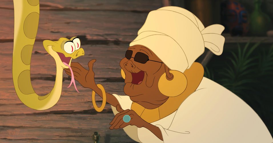 PcDdoDia's tweet photo. A personagem com deficiência canon do dia é Mama Odie, de Princesa eo Sapo. Seus pronomes são ela/dela. 

Deficiências: Cegueira.

Descrição de imagem no ALT!  -✨ https://t.co/X9OBUjtkM4