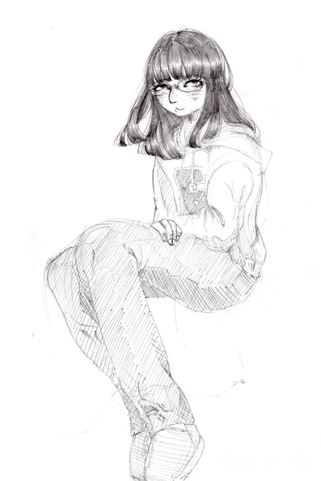 20歳の頃に描いた絵を遡ってるけど、性癖がわかりやすすぎる… 