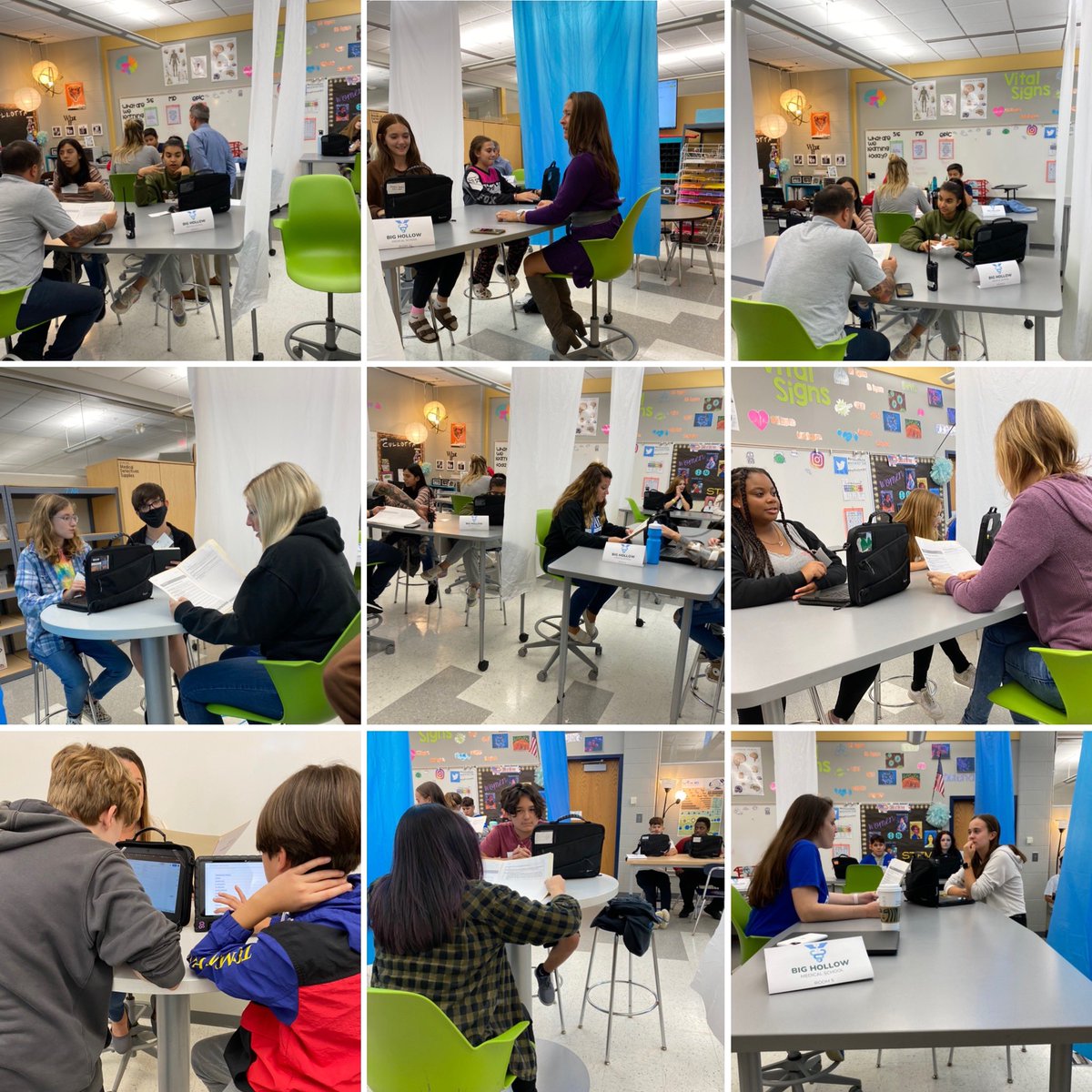 scullotta22's tweet photo. @PLTWorg Medical Detectives π΅οΈββοΈ using their analytical skills to diagnose patients this week. Huge shoutout to all the staff who participated! #bhmsstem #aim2empower #bhwarriorpride #pltw https://t.co/xdscbrYoFU