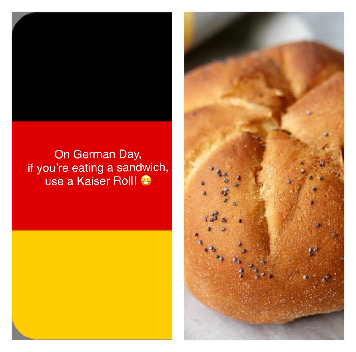 <a href="/FrauCalvert/">Karen Calvert</a> German Day requires “Kaiser” in some form, right? Happy German Day 2022 <a href="/NeuquaValley/">Neuqua Valley High School</a>