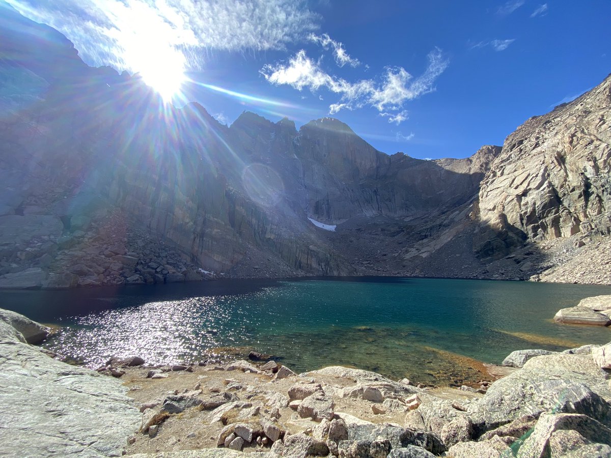 DerekVreeland's tweet photo. Another great hike up to Chasm Lake! #hike #hiking #hikecolorado #chasmlake #rmnp https://t.co/v0w7GQ6ouX