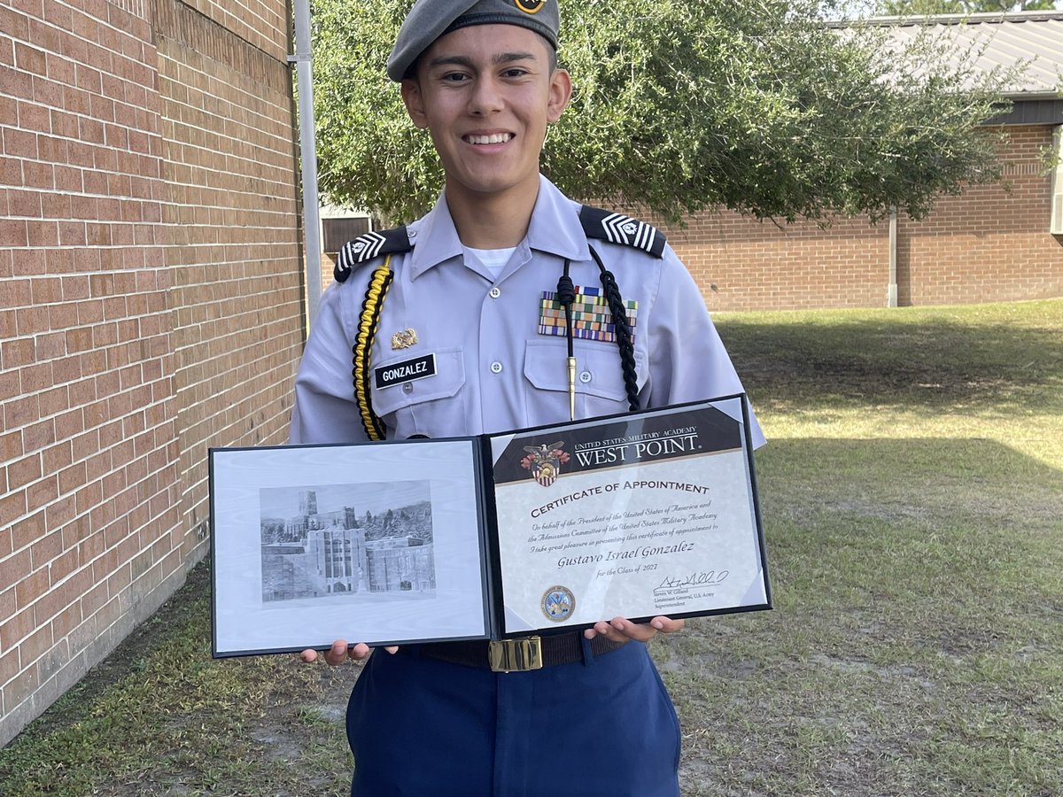 This young man all smiles celebrating his major accomplishment by receiving an appointment to the United States Military Academy West Point!! I am so proud and excited for him and his future in the Army.