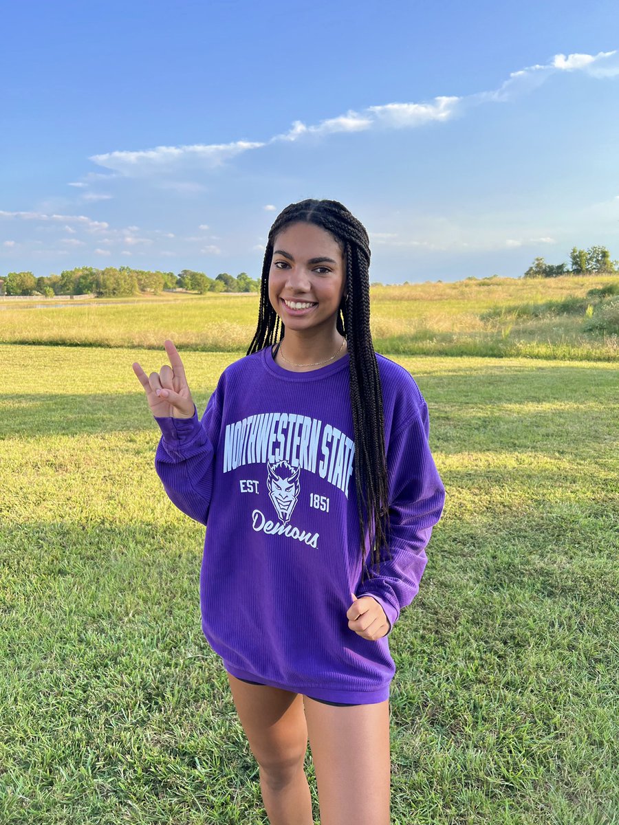 I am SO excited to announce my verbal commitment to play D1 volleyball and further my education at Northwestern State University!! Huge thank you to my coaches, friends, and especially my family for being so supportive through this process. I cannot wait to be a demon! 💜🧡