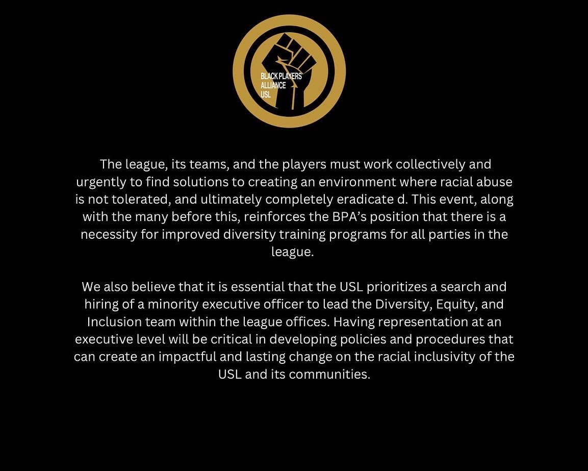 United Black Players of the USL tweet media