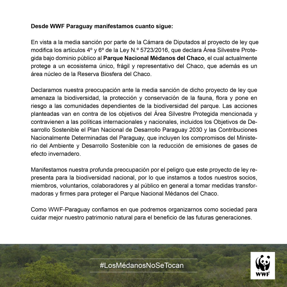 WWF-Paraguay tweet media