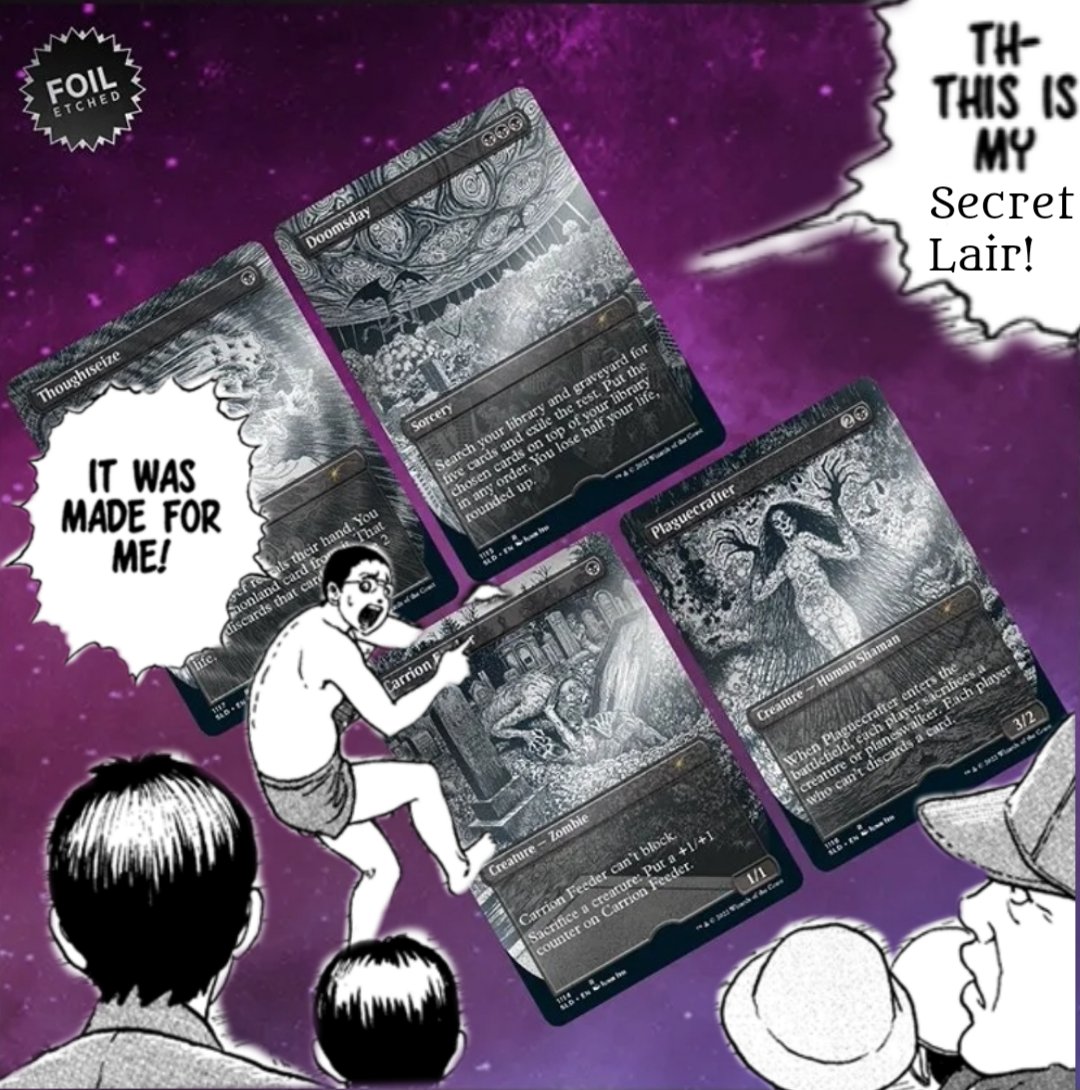 waltons91's tweet photo. Me after learning @junjiitofficial has a new @MTGSecretLair release on the horizon https://t.co/zsbuNEdqgk