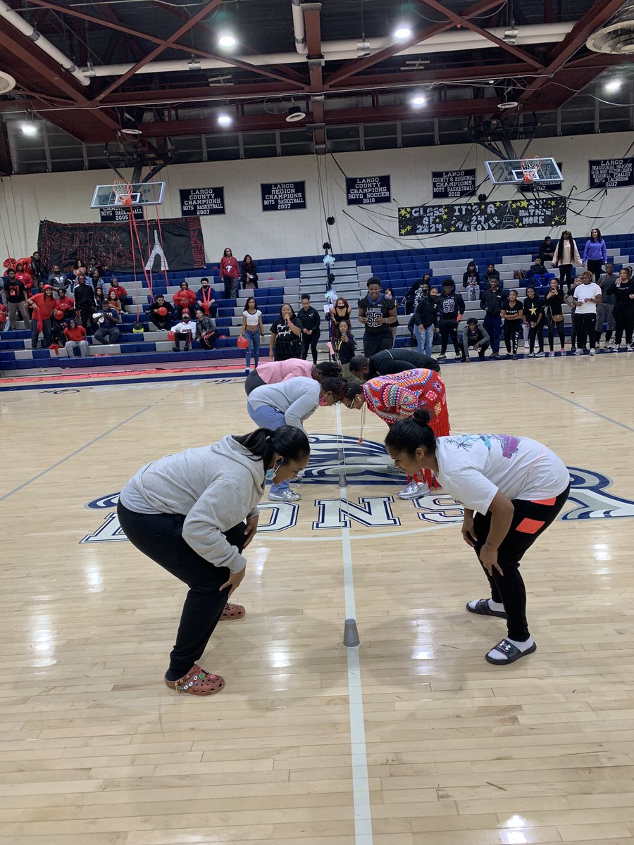 Who says that admin and staff can’t have fun too #RestoringThePride <a href="/LargoLionsHS/">Largo High School</a> <a href="/Largo_Athletics/">Largo Athletics</a> <a href="/LargoLions2023/">LargoLions2023</a> <a href="/LargoSga/">Largo SGA</a>