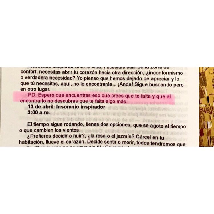 “PD: Espero que encuentres eso que crees que te falta y que al encontrarlo no descubres que te falta algo más.”
Libro: amor a cuatro estaciones
Autor: Nacarid Portal
#cementeriodelibros