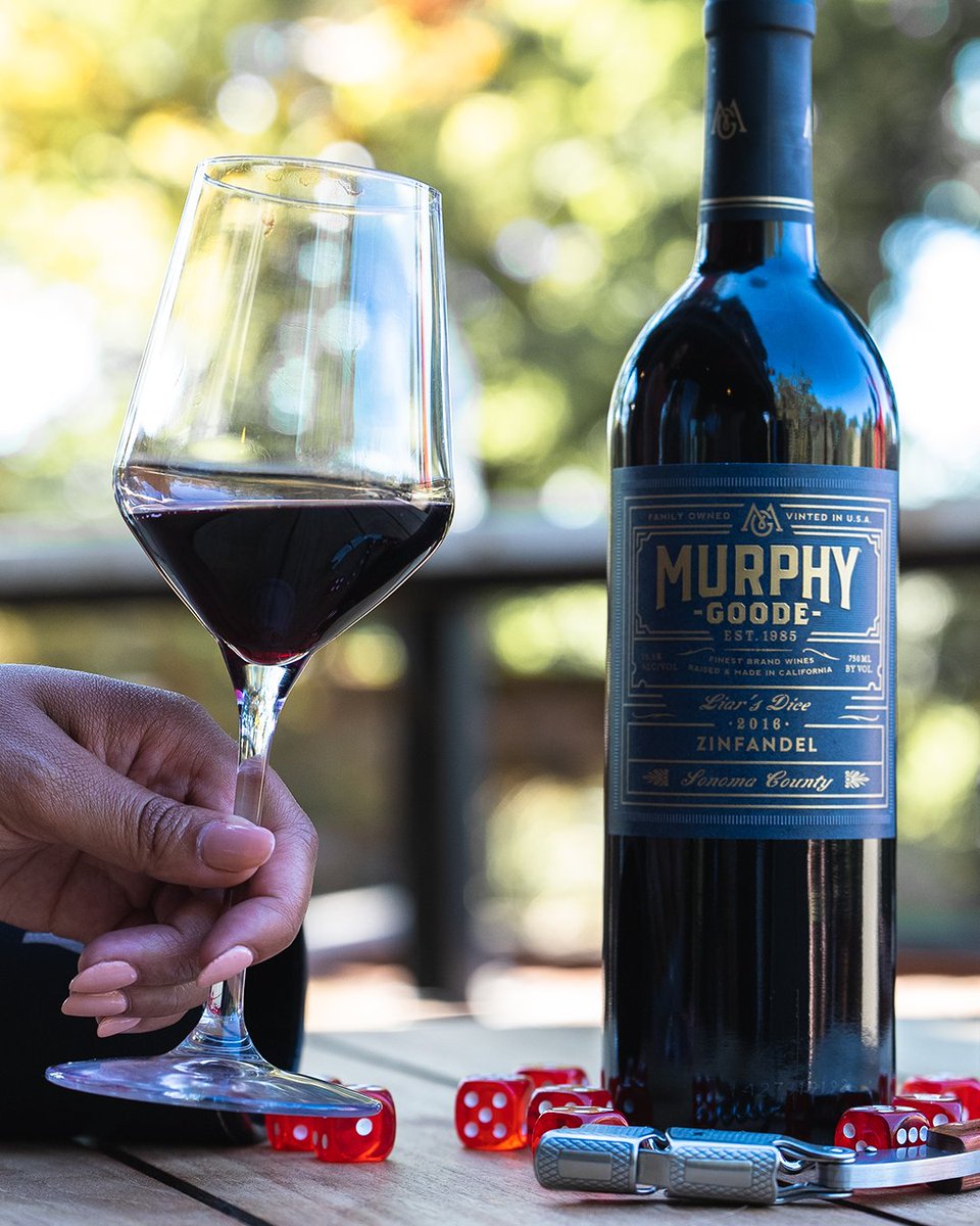 MurphyGoodeWine's tweet photo. Our Liar's Dice is a juicy expression of a Classic California Zinfandel. The soft tannins invite ripe yet fresh flavors of black raspberry, cherry, and jam.
#murphygoode #goodelife #thegoodelife #californiawine #winelife #winelover #winestagram #wineandfood #wineanddine https://t.co/9tBI7iBkXj
