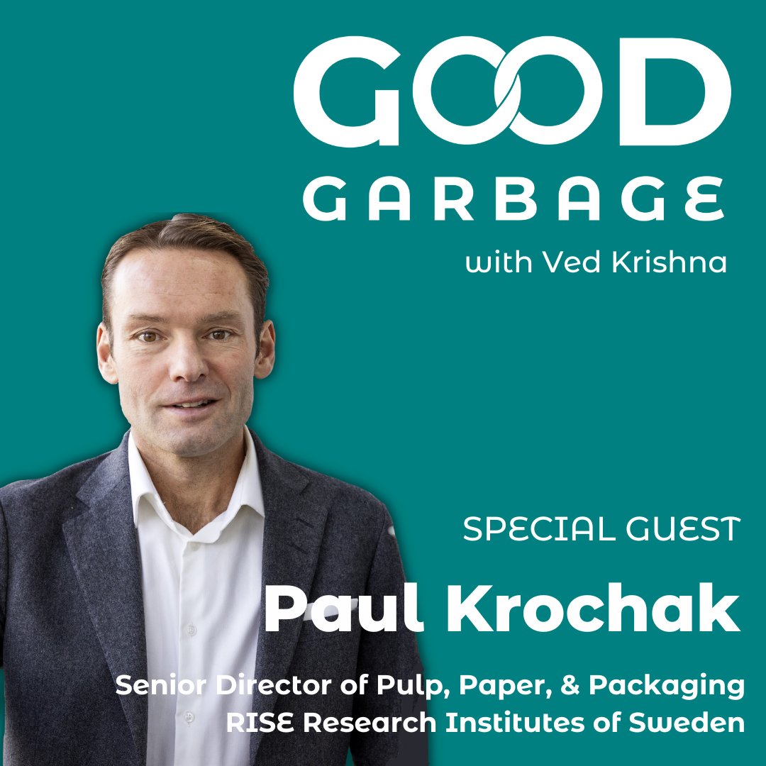 GoodGarbagePod's tweet photo. Paul Krochak gives the term ‘paper pusher’ a whole new meaning. His work researching #paperpackaging and pulp performance with @RISEsweden is changing the way we think about cellulose. Learn how: https://t.co/eDMiXyUUaS

Hosted by @Ved_krish 
#goodgarbage #systemsthinking #paper https://t.co/UFvhB23SDU