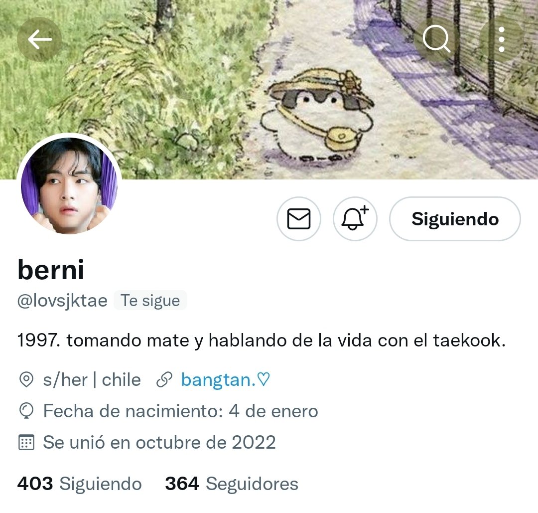 me fui a @lovsjktae 📌 tweet media