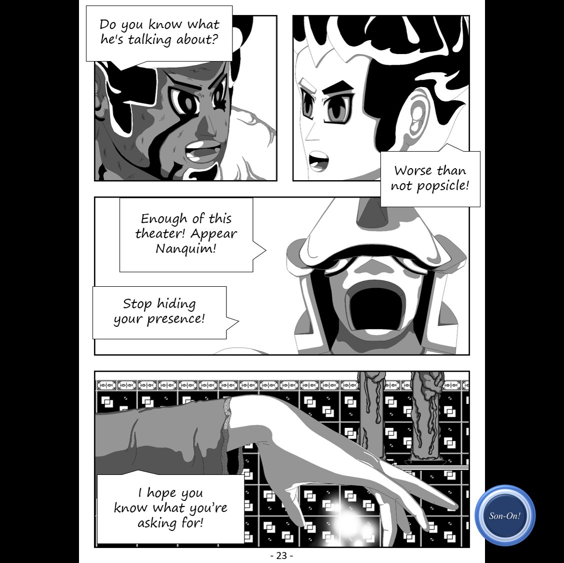 WQuadrinhos's tweet photo. Son-On. Ep 19. Pg 23.
#webcomics #web_comics #comics  

@Mitsunno @FanticLoser @MeowCatSUZY @mverricrazy @juaoo_p @jenthchic @_mitsashi @Antonio06131942 @onedloose @NonNyaw @LuanjeffersonB3 @steizz_ @Sophie_Woit @Sky_upt @Fox_Croissant @lucas_sakaki @Superchumly @korgoesinsane https://t.co/rJ38cL3EUC