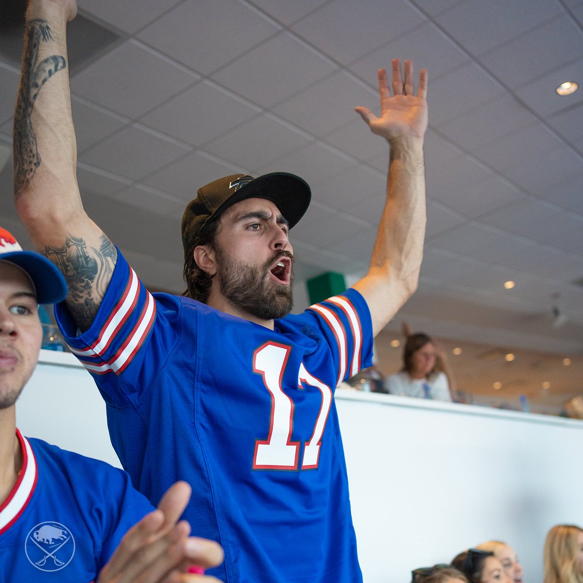 The beginning of a beautiful bromance. 

<a href="/alextuch89/">Alex Tuch</a> | <a href="/JoshAllenQB/">Josh Allen</a>