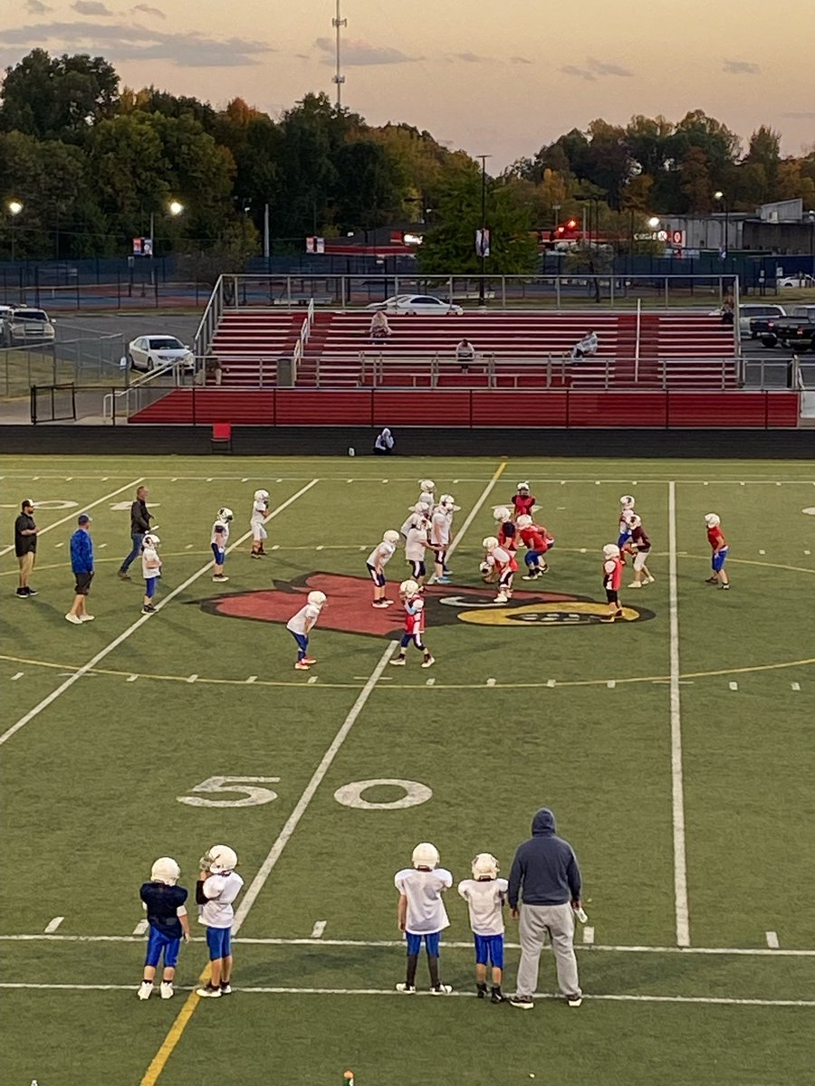 FULLNELSONFOOT1's tweet photo. How do you build a house? From the ground up! Awesome to see our youth football teams practicing at their future home. #FULLNELSON https://t.co/et5GvDQySB
