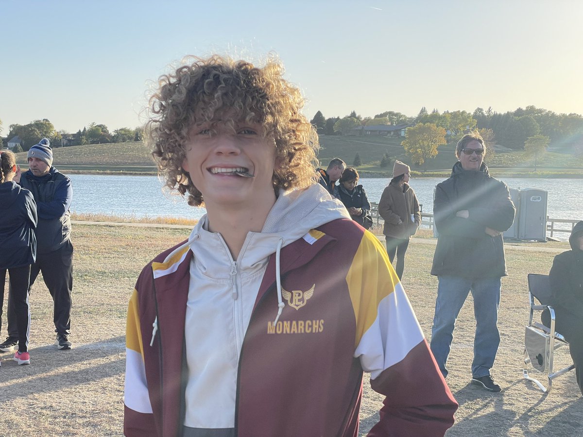 MonarchXC's tweet photo. Congratulations to Ethan Mann for punching his 🎟️ to the state meet!Catching a couple runners in the last 200m to 🏅 in 14th place!
#WeArePLV https://t.co/xHlcjr07Hb