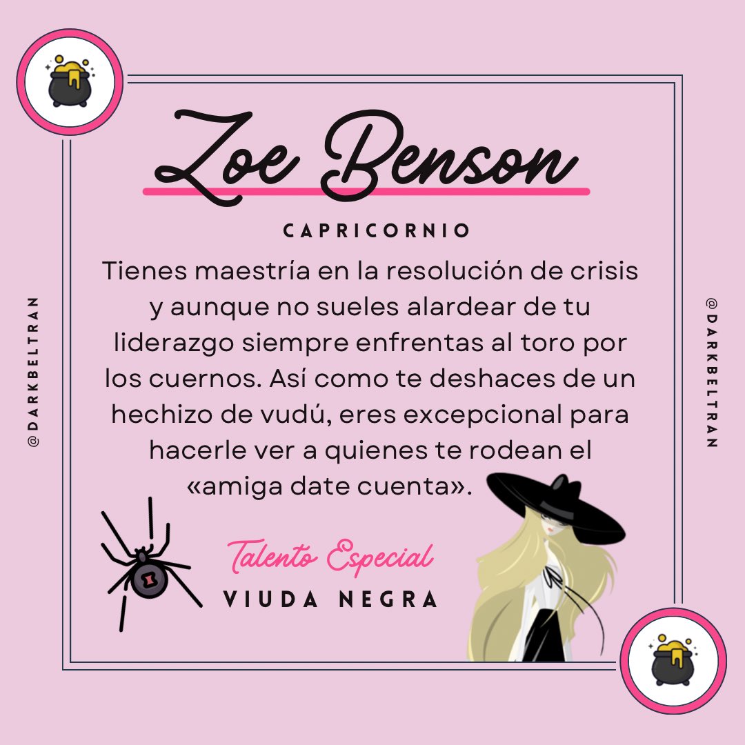 freddydemrahc's tweet photo. ¿Ya sabes cuál es tu bruja de American Horror Story: Coven? #myrtlesnow #marielaveau #zoebenson #signosdetierra #tauro #virgo #capricornio #ahsmexico @AHSCovenRP @AHSVIP @AHS_SPA @ReaccionesAHS https://t.co/zMI8j8EaY7