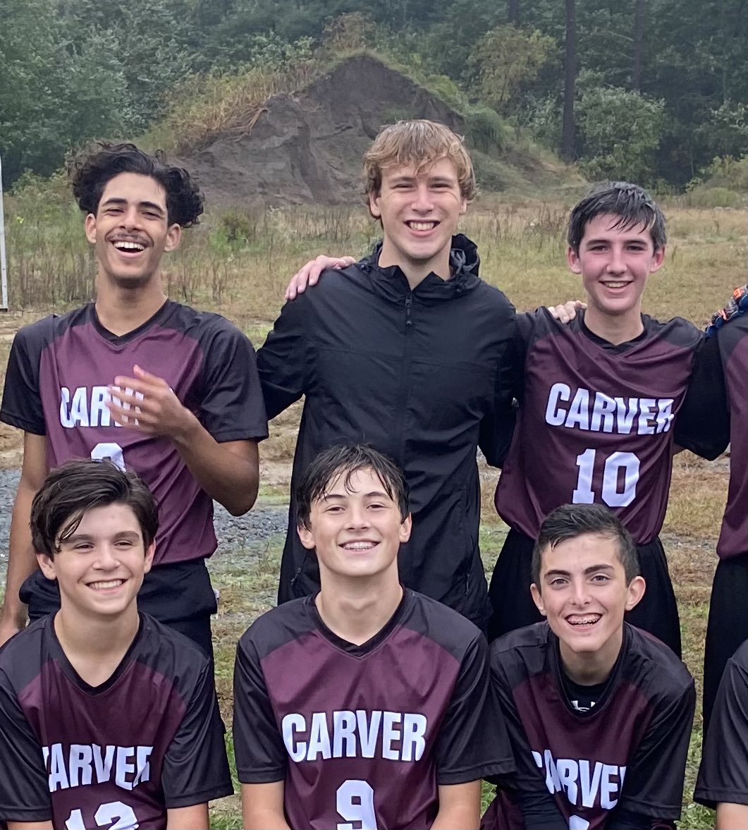 CoachShowan's tweet photo. Congrats to junior Zach Todd who coached the boys soccer team today! He is not playing due to us being a JV team. He is the team manager/captain/Asst coach and doing an outstanding job. Today we had no refs so that was my job…Zach took my role on the sideline. Pretty impressive! https://t.co/4bMu9UhtgB