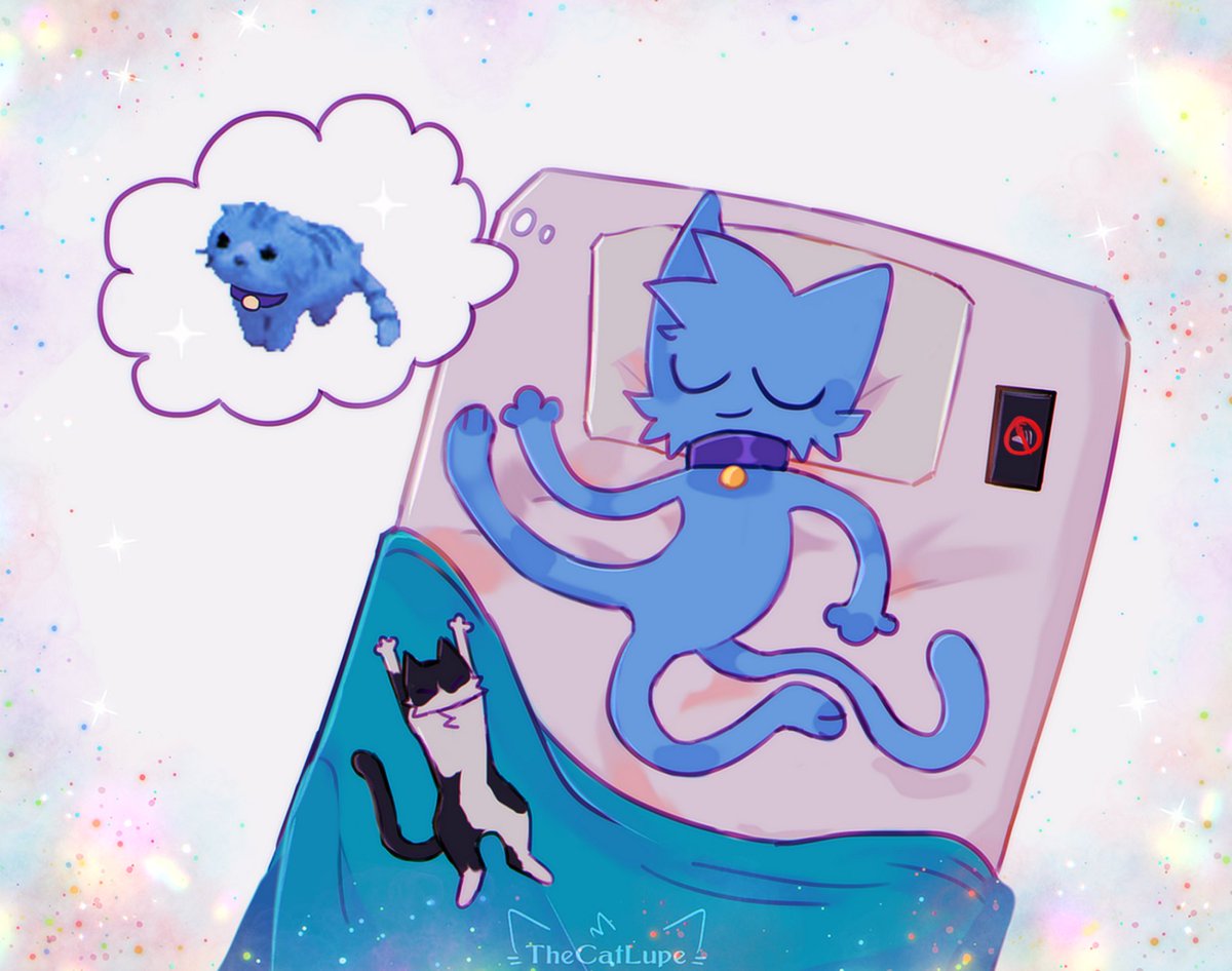 thecatlupe's tweet photo. [✧]
•Long time, let me show you my cat-sona💜🐈
He is a blue cat, just being blu

I will try to reactivate my accounts for my school work lolxD
#digitalart #furryart https://t.co/Ds0d2ImQA2