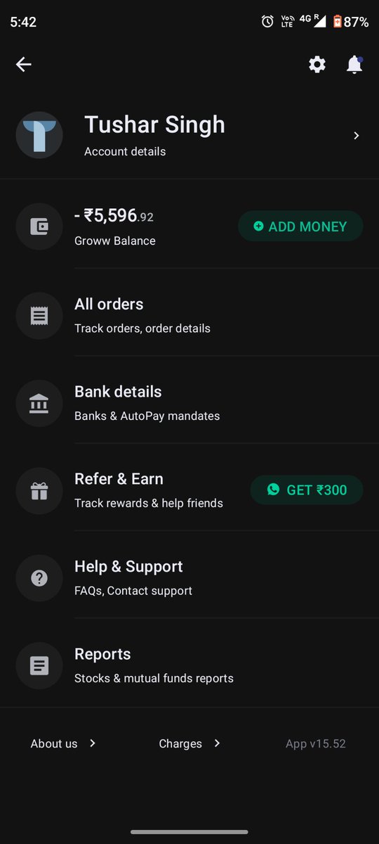 BarryAllen000's tweet photo. @_groww 
Why my balance is showing negative. I trade on my balance not yours.Please look in this. https://t.co/iFmnVBNHaB