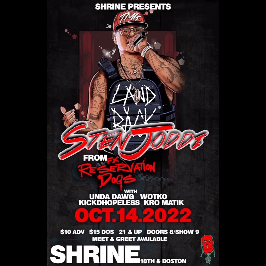 thebsw1's tweet photo. Y’all come out later tonight for my Broda @stenjoddi ❤️✅
#oklahoma #tulsa #tmg #weoutside #rezdreamtour #tattoomuzikgroup 50 Cent Ronaldo #ManchesterUnited #Otilo
@rezdogsfx #greasyfrybread https://t.co/E9mnsF7jVs