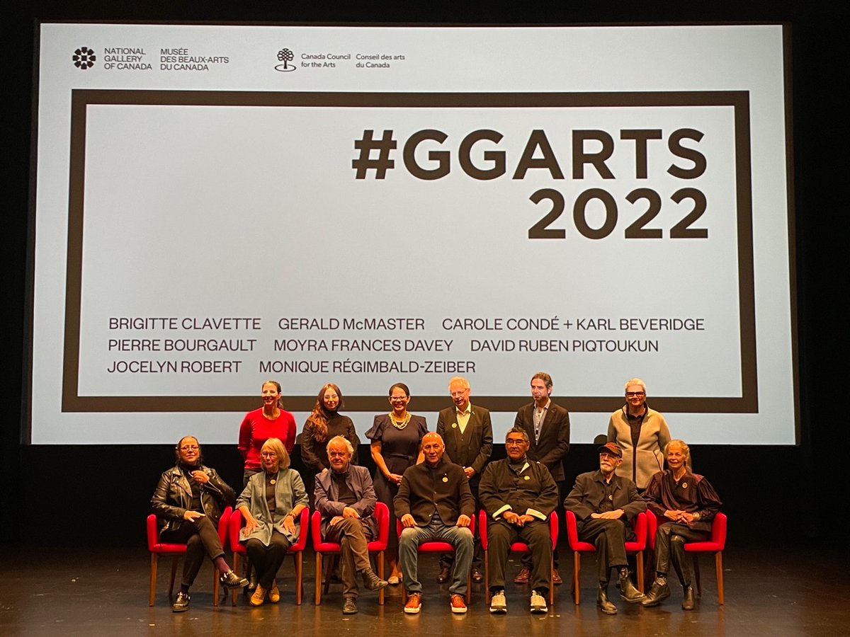 The community is back and celebrating with you is always fun ! What a great opening of the #GGArts2022 exhibition open until Jan 29, 2023. Thank you to all the #GGArts winners, and our collaborators <a href="/CanadaCouncil/">Canada Council for the Arts</a> #Ankosé