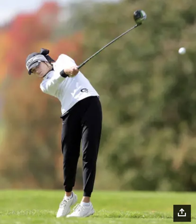 AvaPulley13's tweet photo. Excited to have made it to State!!  +7 to tie for 4th overall and qualify! Fun round with fellow qualifier @kaitlinkormuth Congratulations to @MagnificatGolf @golfgirlsHHS @NordoniaHSgolf @HooverGirlsGolf #statebound @OHSAASports @TNUwGolf @tnusports https://t.co/EC9ybynsJS