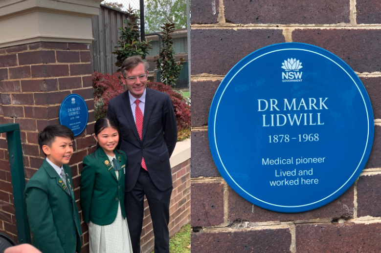 VandenbergJamie's tweet photo. Thank you to @Dom_Perrottet and @Heritage_NSW for recognising the pioneering #medicalresearch and contributions to #community by Mark Cowley Lidwill who lived and worked at 63 Beecroft Rd #Beecroft, now part of @ArdenAnglican School.
 @VictorChangInst @OzCvA @philipruddockmp https://t.co/cLxby02ryK