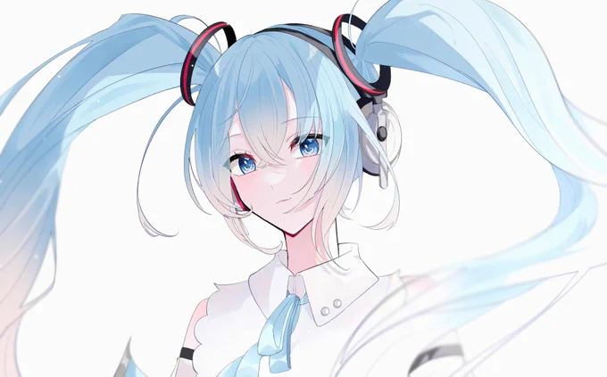 ゆんたさんのミクさん!ふわっと軽やかな感じと光の表現がとっても素敵です!(*'▽')【】 #piapro #初音ミク 