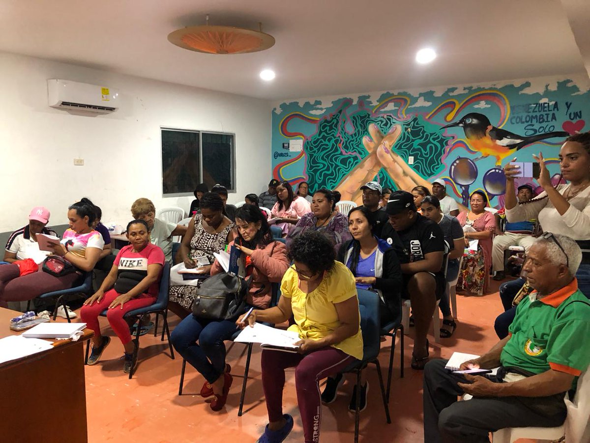GaceUnimagdaln's tweet photo. #AEstaHora | En el marco de la alianza #Cenit - @Unimagdalena continúan los procesos de formación a los diferentes grupos de interés para el fortalecimiento territorial de #PozosColorados. https://t.co/QeZ5b91OnQ